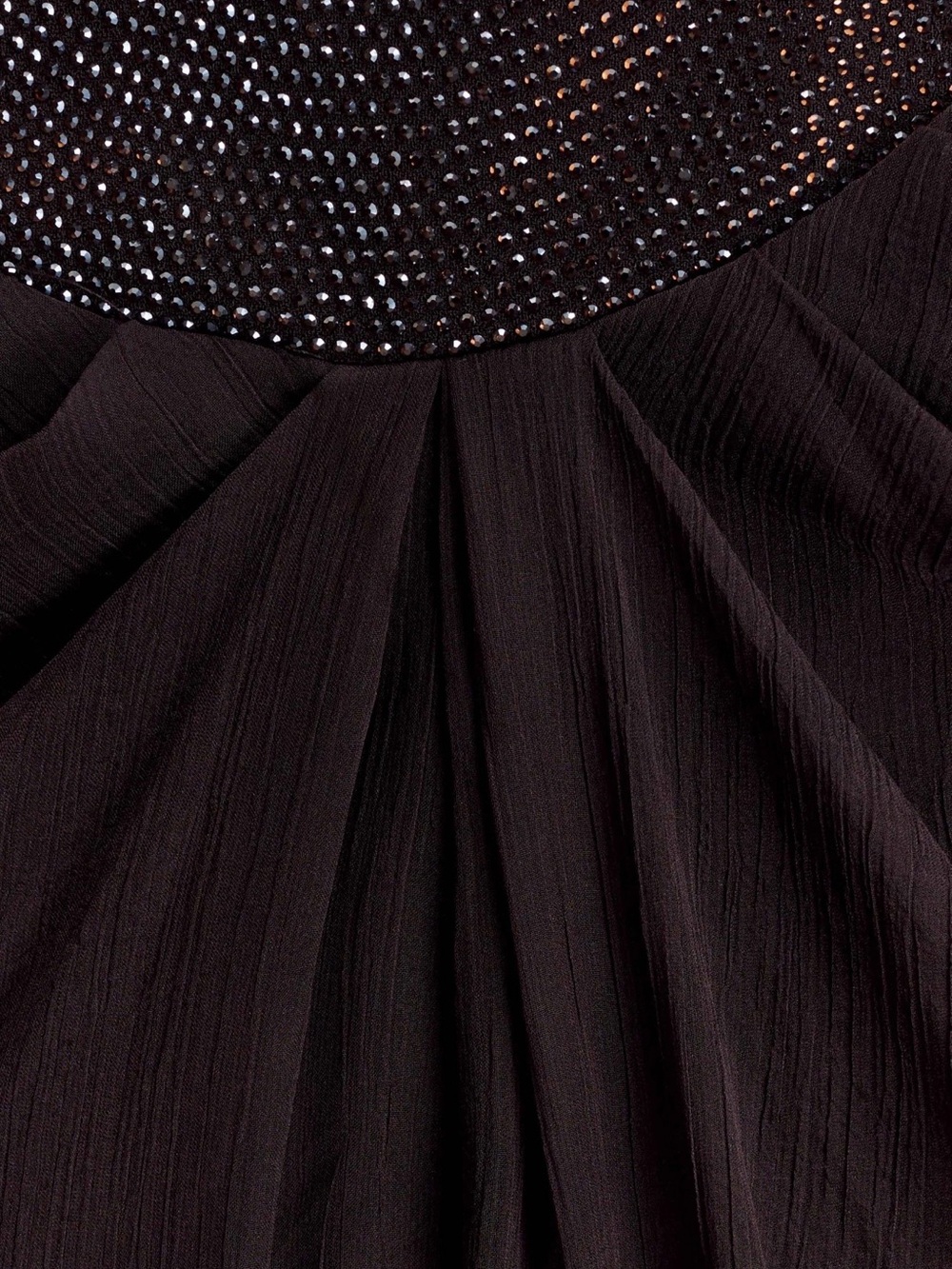 MESHKI - Siren Satin And Diamante Maxi Skirt - Dark Chocolate (skirt only) XL - Picture 6 of 9